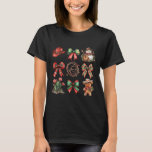 T-shirt Howy Christmas Coquette Bow Snowman Gingerbread C<br><div class="desc">Howy Christmas Coquette Bow Snowman Gingerbread Cowboy Xmas</div>