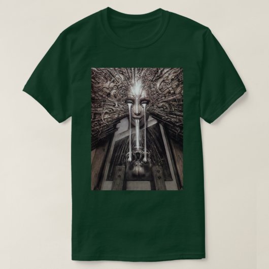 T-shirt HR Giger Art Steampunk (Design devant)