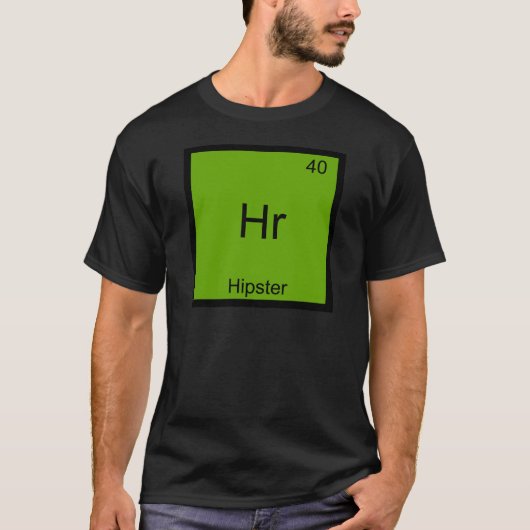 T-shirt Hr - Hipster Funny Element Chemise T (Devant)