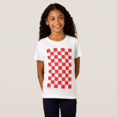 T-Shirt Hrvatska Croatia Red Squares (Devant entier)