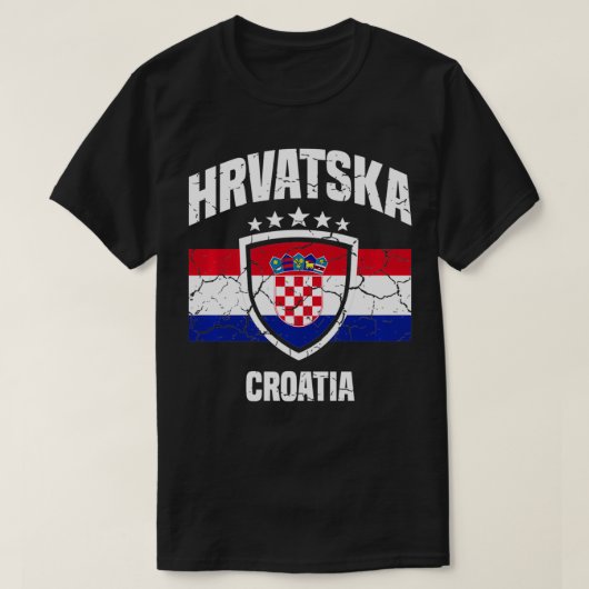 T-shirt Hrvatska Croatie croate  (Design devant)