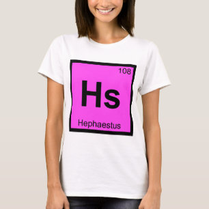 T-shirt Hs - Chimie du dieu Héphaïstos Tableau périodique