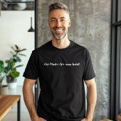 T-shirt HTML Drôle Qui Était Codeur Gras