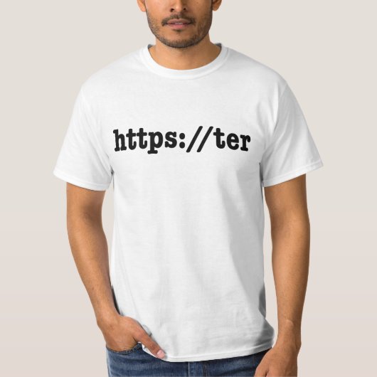 T-shirt https://ter / code html (Devant)