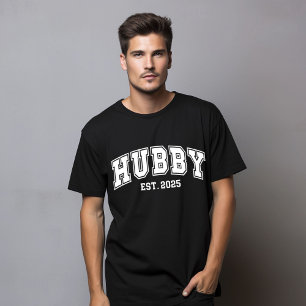 T-shirt Hubby A Créé 2025, Juste Marié