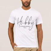 T-shirt Hubby T-Shirt, mariée récemment (Devant)