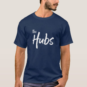 T-shirt Hubs Typographie moderne mari amusant