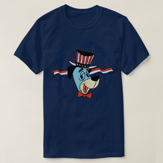 T-shirt Huckleberry hound pour le président (Design devant)