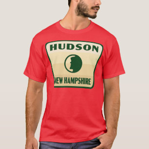 T-shirt Hudson New Hampshire Insigne rétro Tan