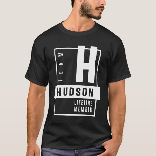 T-shirt Hudson Nom personnalisé Cadeau d'anniversaire (Devant)