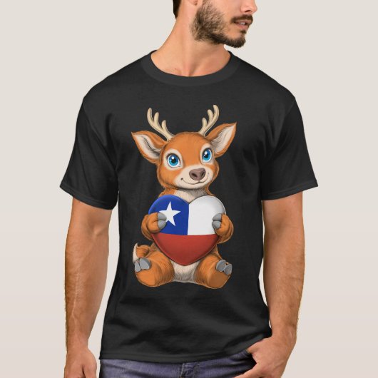 T-shirt Huemul chilien (Devant)