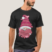 T-shirt Hug me Cute Valentines Day Gnome with huge Heart (Devant)