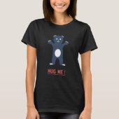 T-shirt Hug Me Funny Cool Panda (Devant)