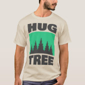 T-shirt Hug Tree - Aimer La Forêt Graphique (Devant)