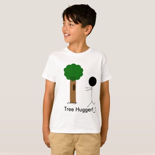 T-shirt hugger d'arbre, arbre Hugger ! _! (Devant entier)