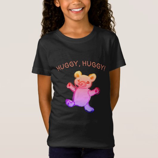 T-Shirt Huggy, huggy, ours en peluche (Devant)