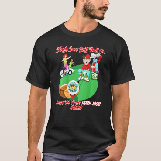 T-shirt Hugh Jass Golf Balls By 8 Pints Vêtement (Devant)