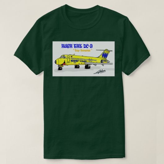 T-shirt Hughes Airwest DC9  (Design devant)