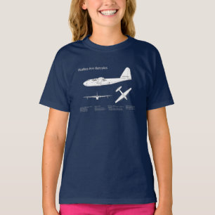 T-shirt Hughes H-4 Hercules Oie d'épinette - Plans d'avion