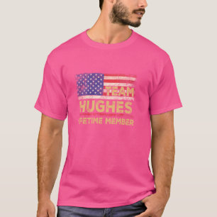 T-shirt Hughes Nom de famille Shirt Team Hughes Membre à v