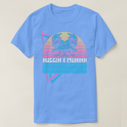 T-shirt Huginn Et Muninn Norse Raven Mythologie Norse Nord (Design devant)