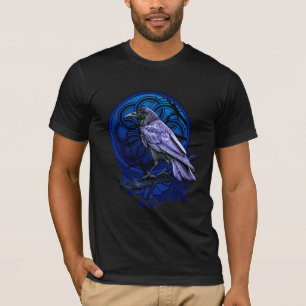 T-shirt Huginn le Corbeau Minuit Nouvelles Nordiques