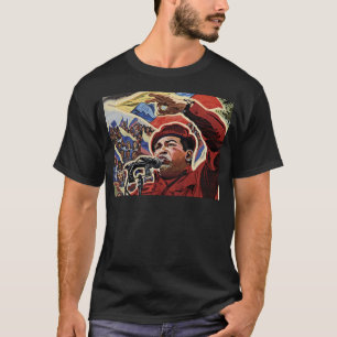 T-shirt Hugo Chavez - Style de la révolution des dessins 
