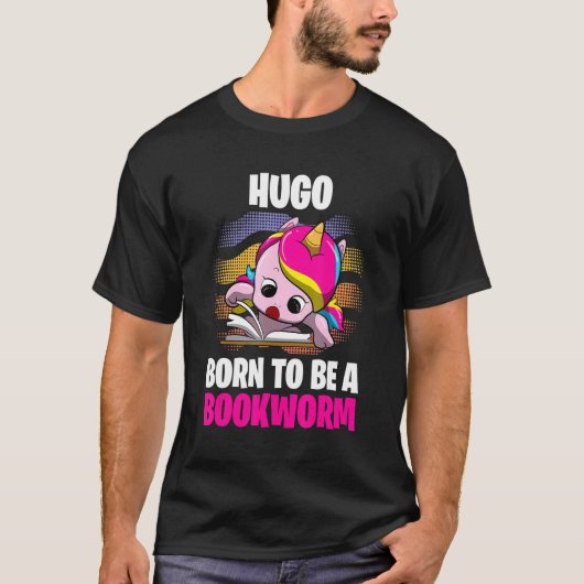 T-shirt Hugo Est Né Pour Être Un Vêtement Personnalisé (Devant)