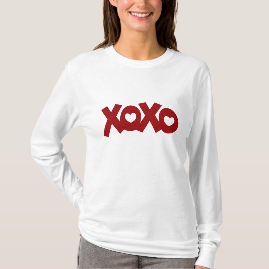T-shirt Hugs & Baisers Amour & Coeurs (Devant)