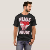 T-shirt Hugues Pas Drogues Antidrogues Dites Non Aux Drogu (Devant entier)