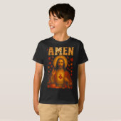 T-shirt Hugvyn Amen Fall Jesus Christian Bible Verses Than (Devant entier)