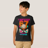 T-shirt Hugvyn I Survived 67 Days Of School Ice Cream Six (Devant entier)