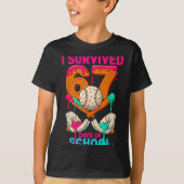 T-shirt Hugvyn I Survived 67 Days Of School Ice Cream Six (Devant)