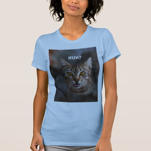 T-shirt HUH ? chat (Devant)