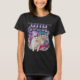 T-shirt Huh Chat Chonky Mème Drôle Confus Mème Chat Amateu