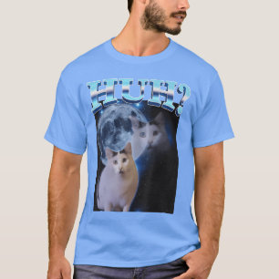 T-shirt Huh Drôle Mémé de Chat Drôle Cadeaux Laids Chats G