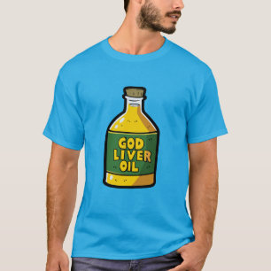 T-shirt Huile de foie de Dieu