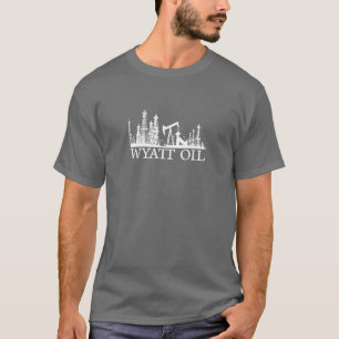 T-shirt Huile de Wyatt/logo blanc