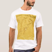T-shirt Huile d'or : Texture Abstraite brillante (Devant)