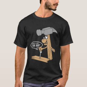 T-shirt Huile Drôle Et Jeu De Marteau Const Carpenter
