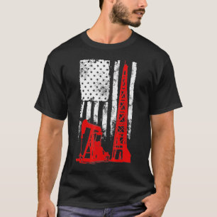 T-shirt    Huile du drapeau américain