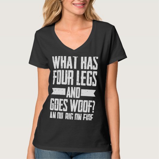 T-shirt Huile foreuse Humour Fracker fracking champ d'huil (Devant)
