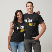 T-shirt Huile noire d'or (Unisexe)