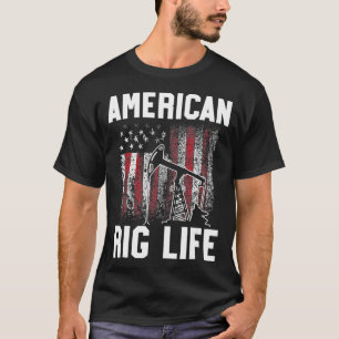 T-shirt Huile ouvrier Rig Life USA American Gas