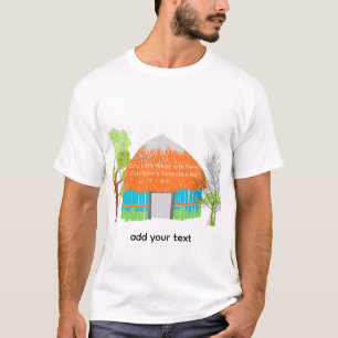 T-Shirt Huis Muurkunst Klein Knus Thuis