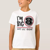 T-shirt Huit Anniversaire Je suis grand 8 Pas le huit gris (Devant)