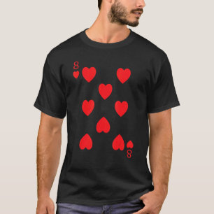 T-shirt Huit Coeurs Costumes Halloween Facile Avant