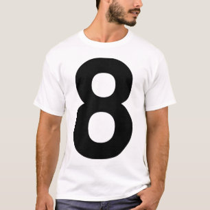 T-shirt Huit helvetica pour des lumières