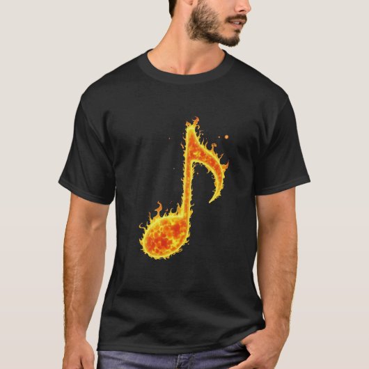 T-shirt Huit notes musicales (Devant)
