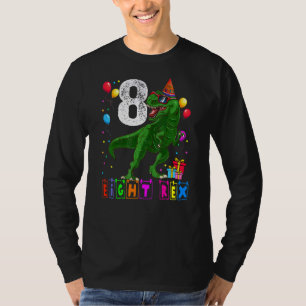 T-shirt Huit Rex 8e anniversaire Huitième dinosaure 8 ans